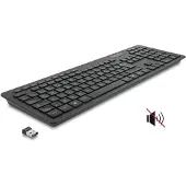 DeLOCK USB Tastatur 2,4 GHz kabellos schwarz - Lautlos, Volle Größe (100%), Kabelgebunden, USB, QWERTZ, Schwarz