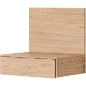 New Works Tana Wall Mounted Nightstand Oak - , Holz, Holz
