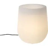 QAZQA Außenstehleuchte BlumenTopf Weiß IP44 BlumenTopf