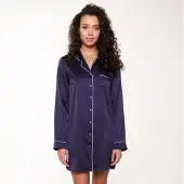 Lingadore Night Nachtkleid Blue Ribbon | Grösse: 3XL | Farbe: Navy-Blau