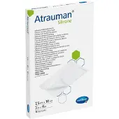 Hartmann Atrauman Silicone st 5x7cm 10 St Kompresse