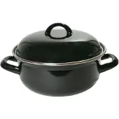 Hit Trading Imperial Kitchen Bräter Emaille schwarz 26 cm - Schmortopf für Induktion