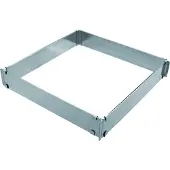 Schneider Backrahmen, rechteckig, Backring aus 1,2 mm starkem Edelstahl, verstellbar, Maße: 300 x 300 mm - 570 x 560 mm