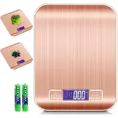 Intirilife Digitale Küchenwaage in ROSÉ GOLD