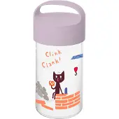 Koziol Buddy Snack Trinkflasche / Snackpot 500 ml organic grey trucks