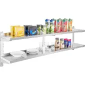 Royal Catering Expondo Wandbord - 2 Ablagen - 180 cm