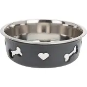 Dogs Collection Trink- und Futternapf Herz aus Edelstahl