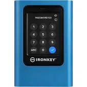 Kingston IronKey Vault Privacy 80 - SSD - verschlüsselt - 7.68 TB - extern (tragbar) - USB 3.2 Gen 1 (USB-C Steckverbinder) - FIPS 197, 256-bit AES-XTS - TAA-konform