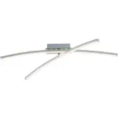 JUST LIGHT LED Deckenleuchte ALINA CCT RGB Frontlight 2700-5000 Kelvin Backlight RGB dimmbar silber Wohnräume, z.B. Wohnzimmer, Esszimmer, Schlafzimmer, Kinderzimmer, Flur, Arbeitszimmer