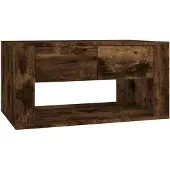 vidaXL Couchtisch Räuchereiche 80x50x40 cm Holzwerkstoff