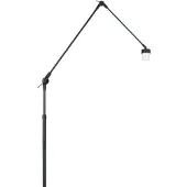 Steinhauer Stehleuchte Prestige Chic 1-flammig Mattes Schwarz 145x35cm