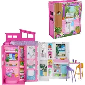 Barbie 65. Jubiläum Mit 4-zimmer-apartmentmöbeln Und Puppen