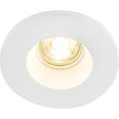 QAZQA - Modern Einbauspot weiß 13 cm rund - Gypsy Stucco I Wohnzimmer I Schlafzimmer - Gips Rund - LED geeignet GU10