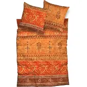 Casatex Bettwäsche Indi Terra-Orange Satin 155 cm x 220 cm