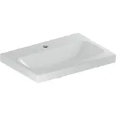 Geberit Waschtisch iCon Light 60x42cm, Hahnl. mit., o. Überlauf, weiß