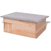 vidaXL Domek dla jeży, 45x33x22 cm, drewniany