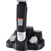 HomeShopXL Eldom All-in-One Haarschneider Herren – Trimmer – Bartschneider – Bartschneider Herren – USB wiederaufladbar – Geräuschunterdrückung – Edelstahl – Geschenk – Schwarz/Silber