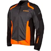 KLIM Induction Motorrad Textiljacke, schwarz/grau/orange, XL