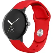Cover-Discount Google Pixel Watch - Silikon Ersatzarmband rot