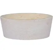 vidaXL Waschbecken Creme Ø40x15 cm Marmor