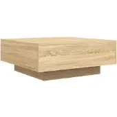vidaXL Couchtisch Sonoma-Eiche 80x80x31 cm Holzwerkstoff