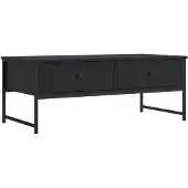 vidaXL Couchtisch Schwarz 101x49x39,5 cm Holzwerkstoff