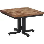 vidaXL Couchtisch 55x55x40 cm Recyceltes Massivholz Teak