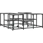 vidaXL Couchtisch Grau Sonoma 91x91x40 cm Holzwerkstoff
