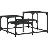 vidaXL Couchtisch Schwarz 68x68x40 cm Holzwerkstoff