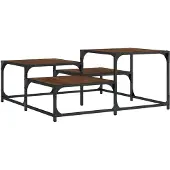 vidaXL Couchtisch Braun Eichen-Optik 87,5x87,5x40 cm Holzwerkstoff