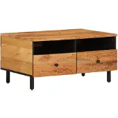 vidaXL Couchtisch 80x54x40 cm Massivholz Akazie