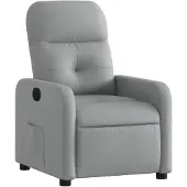 vidaXL Relaxsessel Hellgrau Stoff