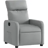 vidaXL Relaxsessel Hellgrau Stoff