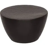vidaXL Couchtisch Aluminium Gehämmert Ø 50x30 cm Schwarz