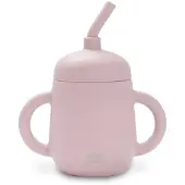 Interbaby ANTI-TROP-BECHER + SILIKON-STROH- DUNKLE ROSE