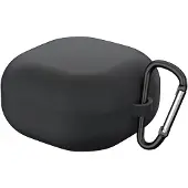 Cadorabo Hülle für Samsung Galaxy Buds PRO/LIVE/Buds 2 in Schwarz Tragbare Silikon Kopfhörer Schutzhülle