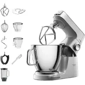 Kenwood Titanium Chef Baker XL, 7 l, Edelstahl, Drehregler, 1,6 l, Kneten, Mixen, Edelstahl