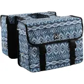 Willex Doppelte Gepäckträgertasche Blue Feather | Größe 34 L