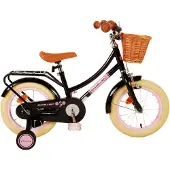 Volare Excellent Kinderfahrrad - Mädchen - 14 Zoll - Schwarz