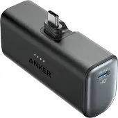 Anker Nano Powerbank mit integriertem USB-C-Stecker - 5.000 mAh - Schwarz