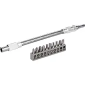 Bosch Powertools 11 Pieces 200 Mm Flexible Screwdriver Bits Silber