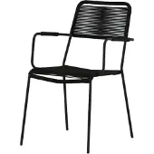 Ebuy24 Venture Design, Esszimmersthle, Lindos, Schwarz