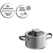 Berghoff Kochtopf Leo Recycled mit Deckel 16 cm Graphite
