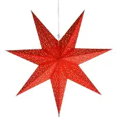 Best Season Papierstern "Dot 54cm" ca. 54 cm Ø, incl. 3,5m Kabel, Farbe rot, 237-29