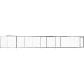 vidaXL Hundezwinger mit Tür Grau 10x2x1,5 m Verzinkter Stahl
