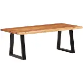 vidaXL Couchtisch 110x55x40 cm Massivholz Akazie