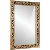 vidaXL Badspiegel 50x70x2,5 cm Massivholz Mango und Glas
