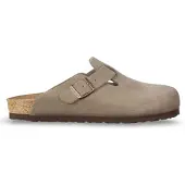 Birkenstock Clog Boston Veloursleder Taupe Narrow-Schuhgröße 37