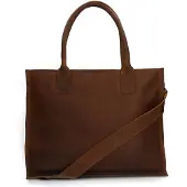 Manfield Cognacfarbener Ledershopper | Größe Onesize