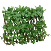 vidaXL Rankgitter mit Künstlichem Efeu Erweiterbar Grün 180x30 cm